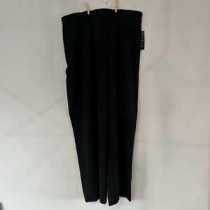Briggs New York Slack Dress Pants Women's Plus 18W Black Straight Leg NWT